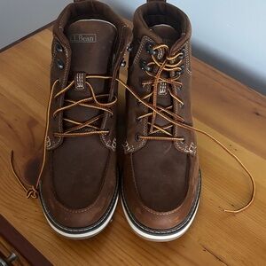 L.L. Bean Men's Dark Brown Lace-Up Boots
